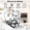 Electric Countertop Ice Maker Self-cleaning Max 33LBS/24Hrs Ice Making for Kitchen Office Party Bar RV