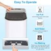 Electric Countertop Ice Maker Self-cleaning Max 33LBS/24Hrs Ice Making for Kitchen Office Party Bar RV