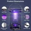 Electric Solar Powered Bug Zapper 1076Sq.Feet Range