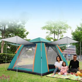 4-5 Person  Outdoor Foldable Waterproof Tent with 2 Mosquito Nets Windows