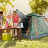 4-5 Person  Outdoor Foldable Waterproof Tent with 2 Mosquito Nets Windows