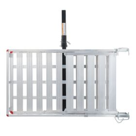 VEVOR Hitch Mount Cargo Carrier, 45.3" x 25.6" Aluminum Hitch