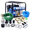 3 inch, 209cc 7HP 4 stroke OHV ENGINE, Gas Powered Semi Trash Water Pump,EPA compliant
