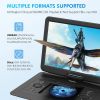17.9" Portable DVD Player with 15.6" HD Swivel Screen, Support Multiple DVD CD Formats