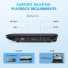 17.9" Portable DVD Player with 15.6" HD Swivel Screen, Support Multiple DVD CD Formats