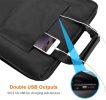 100W 18V Portable Solar Panel, Flashfish Foldable Solar Charger with 5V USB 18V DC Output Compatible with Smartphones, Tablets and More