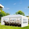10'X20' Outdoor Party Tent with 4 Removable Sidewalls;