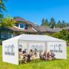 10'X20' Outdoor Party Tent with 4 Removable Sidewalls;