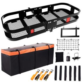 Trailer Hitch Cargo Carrier 500 Lbs,Heavy Duty Hitch Basket