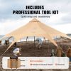 4 Seasons 5 m/16.4 ft Bell  Tent for Camping with Stove Jack,  for up to 8 People,