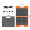 200W Peak Power Station, Flashfish CPAP Battery 166Wh 45000mAh Backup Power Pack With 60W 18V Portable Solar Panel, FLASHFISH Foldable Solar Charger