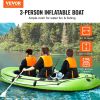 VEVOR Inflatable Boat, 3-Person Inflatable Fishing Boat