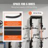 VEVOR Bike Storage Rack, 6 Bike Racks and 5 Helmets Hooks, Wall Mount Bike Storage Hanger, Home & Garage Organizer