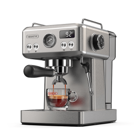 1350W Semi-Automatic Espresso Machine with Temperature Adjusting Filter Cold / Hot Espresso