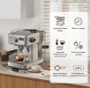 1350W Semi-Automatic Espresso Machine with Temperature Adjusting Filter Cold / Hot Espresso