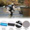 Foldable Fishing Net With Aluminum Alloy Rod EVA Handle Durable 5MM Hexagonal Nano Coating Nylon Mesh