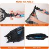 Foldable Fishing Net With Aluminum Alloy Rod EVA Handle Durable 5MM Hexagonal Nano Coating Nylon Mesh