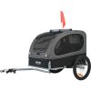 VEVOR Dog Bike Trailer, Supports up to 88 lbs, Pet Cart Bicycle Carrier