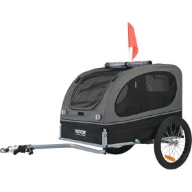 VEVOR Dog Bike Trailer, Supports up to 88 lbs, Pet Cart Bicycle Carrier