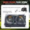 VEVOR Dog Bike Trailer, Supports up to 88 lbs, Pet Cart Bicycle Carrier