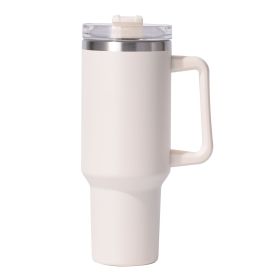 40oz large capacity tumbler With Handle And Straw Lid, Insulated Reusable Stainless Steel Water Bottles Travel Mug