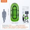 VEVOR  3-Person Inflatable Fishing Boat, Raft Kayak, 45.6" Aluminum Oars