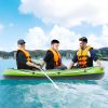 VEVOR  3-Person Inflatable Fishing Boat, Raft Kayak, 45.6" Aluminum Oars