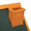 Wooden Dog House, Indoor Outdoor Pet Shelter with Platform,