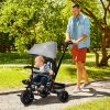 Baby Tricycle 4 In 1 Trike w/ Reversible Angle Adjustable Seat Removable Handle Canopy