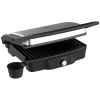 4 Slice Panini Press Grill, Stainless Steel Sandwich Maker with Non-Stick Double Plates, Locking Lids and Drip Tray, Opens 180 Degrees to