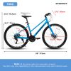 700C Road Hybrid Bike for Adult , 21-Speed Road Bike Road Bicycle Carbon Steel Frame/