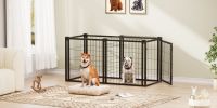47.2" Dog Kennel for Small Medium Dogs, Puppy Dog Playpen with Top, Pet Cage