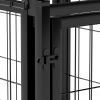 47.2" Dog Kennel for Small Medium Dogs, Puppy Dog Playpen with Top, Pet Cage