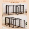 47.2" Dog Kennel for Small Medium Dogs, Puppy Dog Playpen with Top, Pet Cage