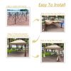 Outdoor 11x 11Ft Pop Up Gazebo Canopy With Removable Zipper Netting