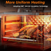 W1002P292361 12.5 Quart 7-in-1 Convection Toaster Oven, 0W, Stainless Steel,150 with 5 Pre-Set Menus