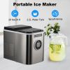 Countertop Ice Maker with 9 Bullet Ice in 7 Mins, Portable Ice Machine