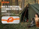 VEVOR Double Braided Polyester Rope, for Rock Hiking   Rappelling Rescue,