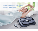 PSJKAH2F Stretch comfortable waist massager lower back extension massager two flip column flip lift / middle red light / vibration / heating function