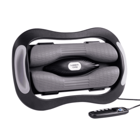 PSJKAH2F Stretch comfortable waist massager lower back extension massager two flip column flip lift / middle red light / vibration / heating function