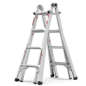 Multi position foldable ladder