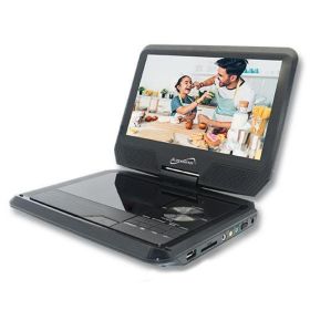 9" Portable DVD Player With Digital TV, USB and SD Inputs & Swivel Display