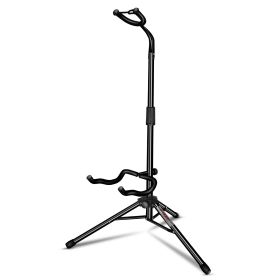 5 Core Guitar Stand Floor Adjustable Heavy Duty w Neck Holder for Acoustic Electric Classic Bass - GSH HD BLK