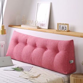 SOGA 120cm Pink Triangular Wedge Bed Pillow Headboard