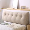 SOGA 180cm Beige Triangular Wedge Bed Pillow Headboard Backrest Bedside Tatami Cushion Home Decor