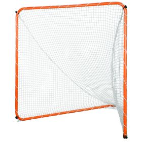 VEVOR Lacrosse Goal, 6' x 6' Lacrosse Net, Steel Frame Backyard Lacrosse Training Equipment, Portable Lacrosse Goal with Carry Bag, Quick & Easy Setup
