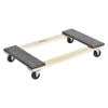 VEVOR Furniture Dolly, 1000 lbs Load Capacity, 18" x 30", 4 x 3" PP Swivel Casters, Heavy Duty Hardwood Furniture Moving Dolly, Mover's Dolly