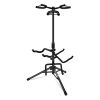 5CORE Triple 3 Guitar Stand Floor Adjustable 30-38.5 Inch Tripod Multi Guitars Holder Universal Folding Support Acoustic Electric Bass Banjo Stands GS