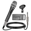 5 CORE Professional Dynamic Vocal Microphone Neodymium Cardioid Unidirectional Handheld Mic for Singing Karaoke Steel Mesh Grille Metal Body With ON O