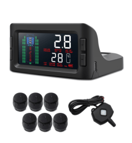 PST601T6WF  Solar Tire Pressure Sensor for 6-Wheel Trucks, RVs, Trailers, Buses